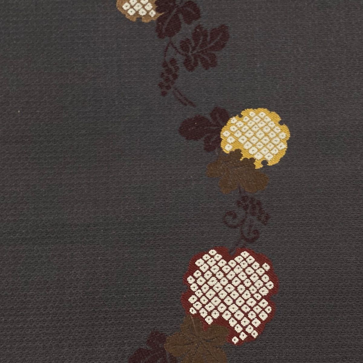 袋帯 秀品 雪輪 葡萄唐草 焦茶色 六通 正絹 【中古】 - メルカリ