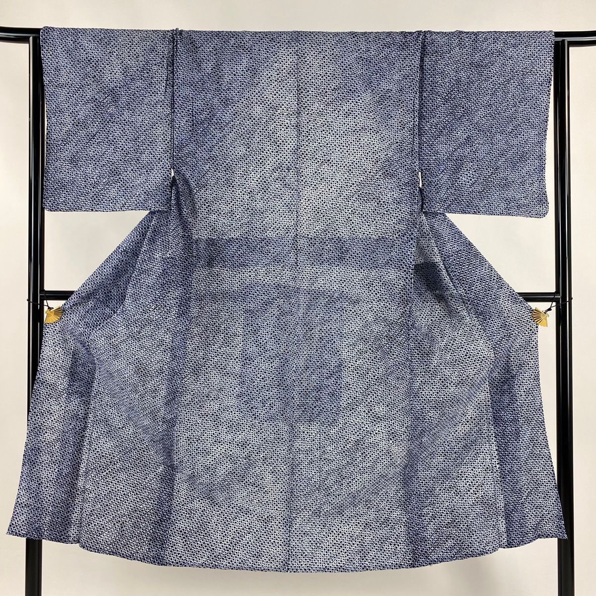 男着物 身丈137.5cm 裄丈66cm S 男浴衣 紺色 綿