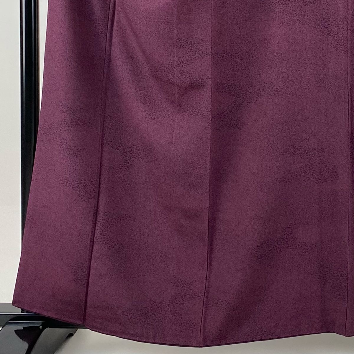 江戸小紋 身丈160 cm 裄丈63 S 袷 人間国宝 中村勇二郎 落款 葉 紫 正絹 一つ紋