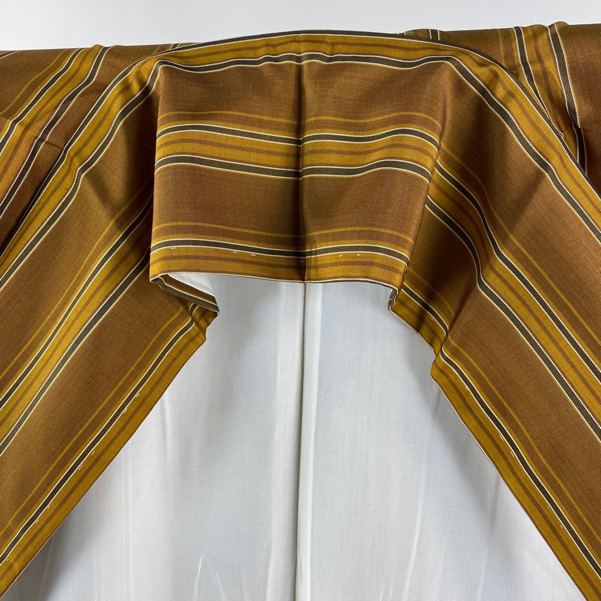 山吹茶色 正絹