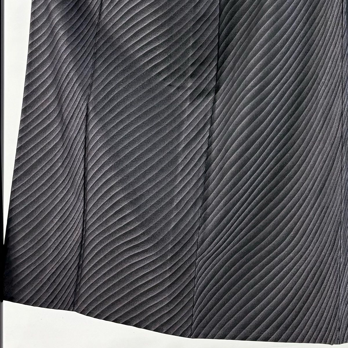 お召 身丈153 5 cm 裄丈62 S 単衣 斜縞 濃紫 正絹