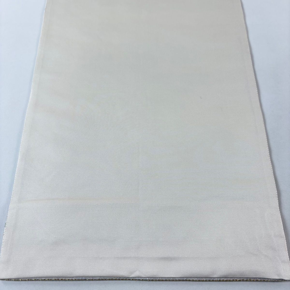  袋帯 狂言丸小花づくし文 蝶 金糸 刺繍 灰色 六通 正絹 袋帯 帯