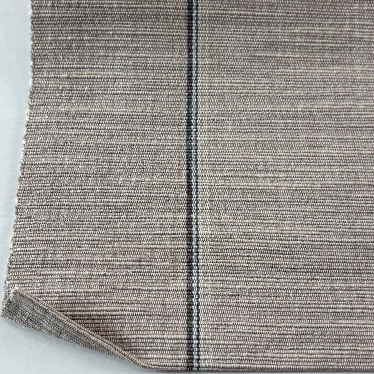  名古屋帯 証紙 八重山ミンサー 八寸名古屋帯 松葉仕立て 縞模様 幾何学模様 薄茶色 綿 名古屋帯 帯