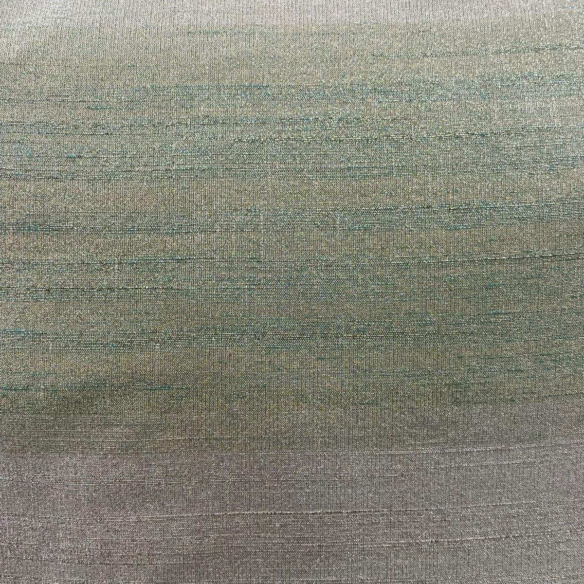 袋帯 桝屋高尾 落款 ねん金綴錦 段霞文 金銀糸 箔 灰白 全通 正絹