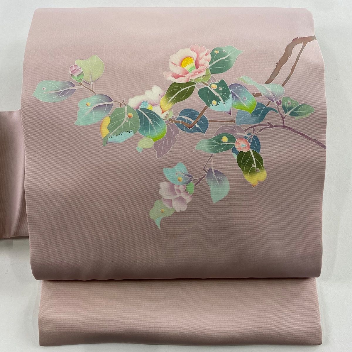 名古屋帯 名品 落款 椿 ピンク 正絹 【中古】 - メルカリ