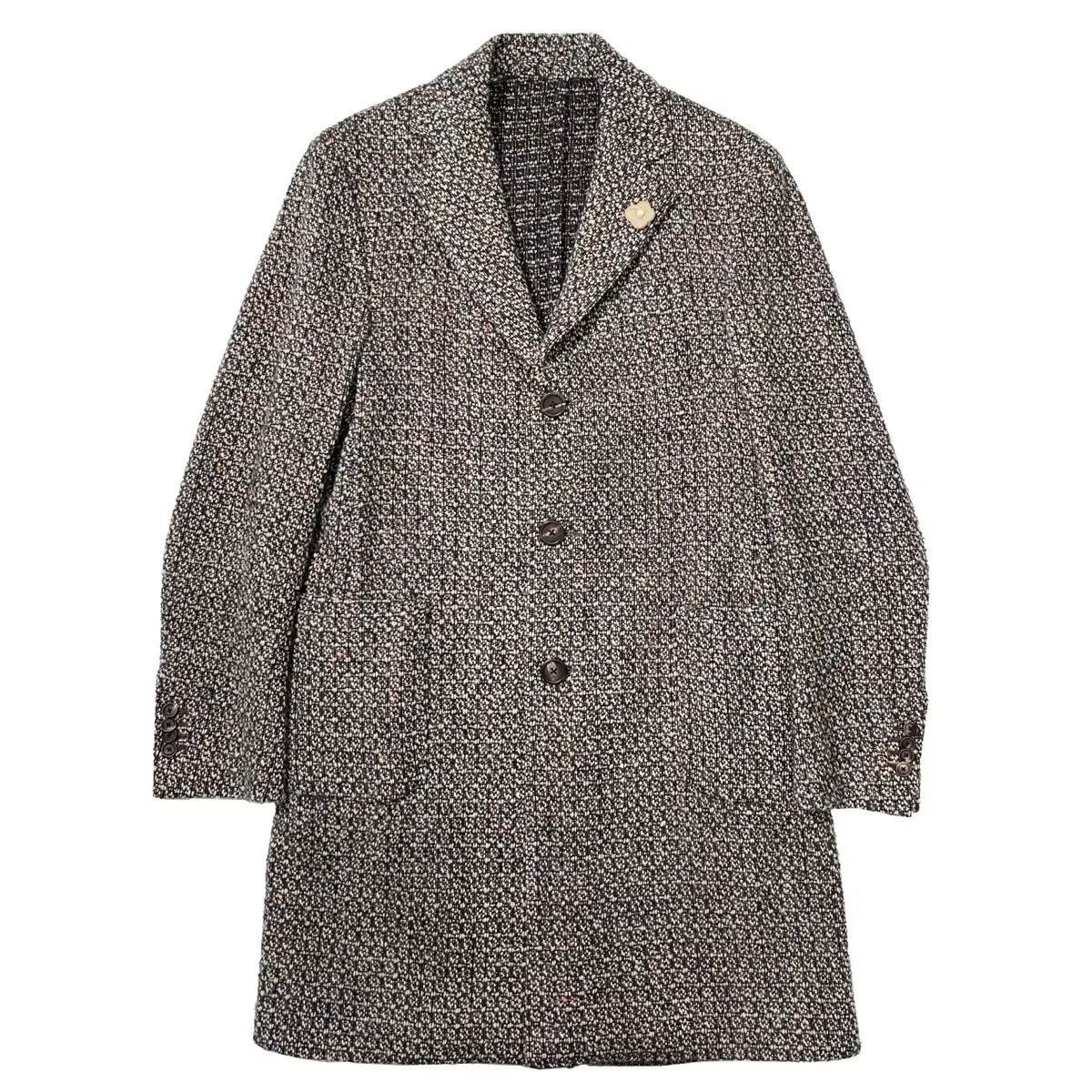 LARDINI ラルディーニ ツイード ウール アルパカ コート