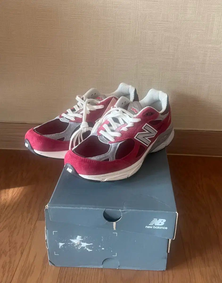 ニューバランス 990 v3 スカーレット マーブルヘッド 275