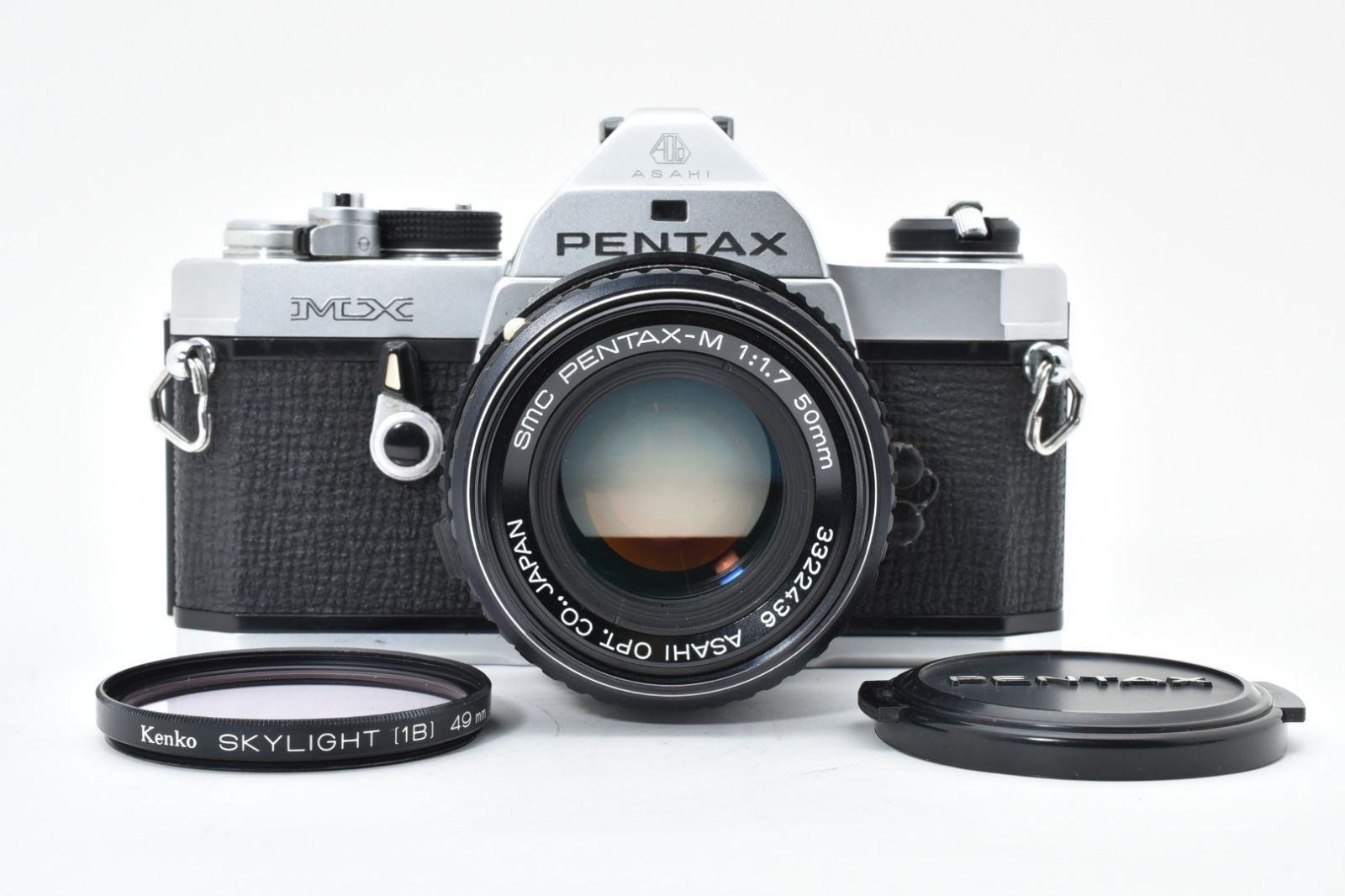 4937 並品 Pentax MX Film Camera Pentax-M 50mm F1.7 Tested New Seals ペンタックス MFフィルムカメラ