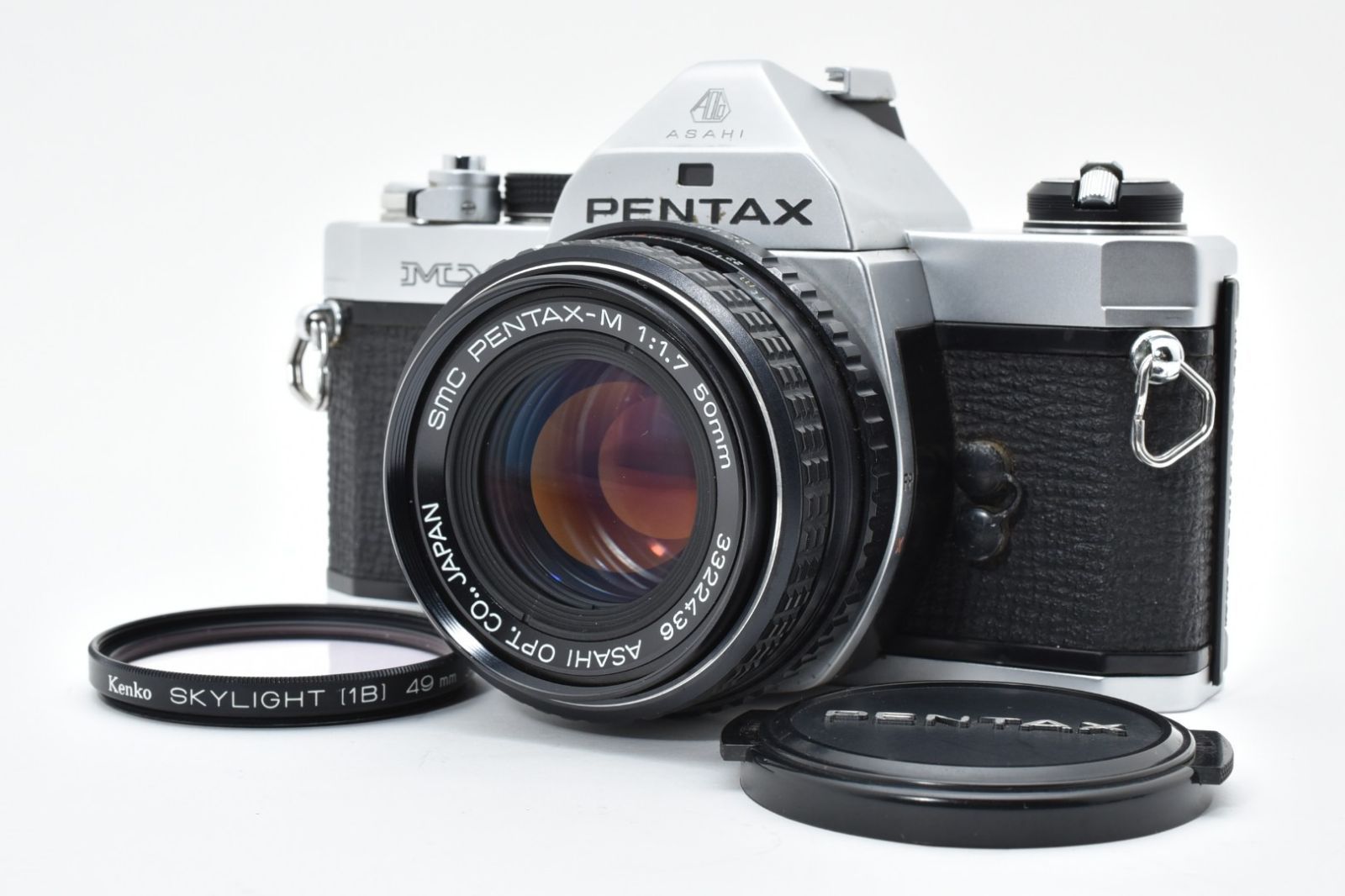 4937 並品 Pentax MX Film Camera Pentax-M 50mm F1.7 Tested New Seals ペンタックス MFフィルムカメラ