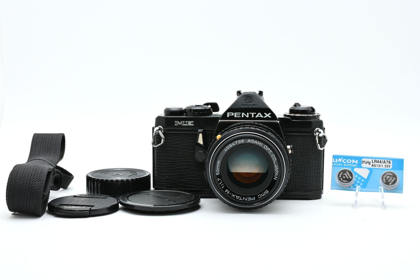 5466 Pentax ME Black SMC Pentax-M 50mm F1.7 Tasted New Seals ペンタックス MFフィルムカメラ