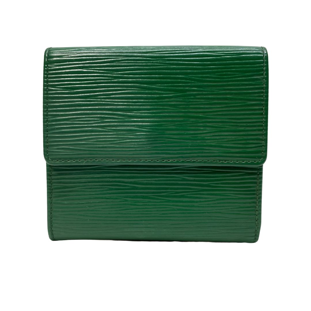 2810 LOUIS VUITTON ルイヴィトン エピ グリーン 三つ折り財布