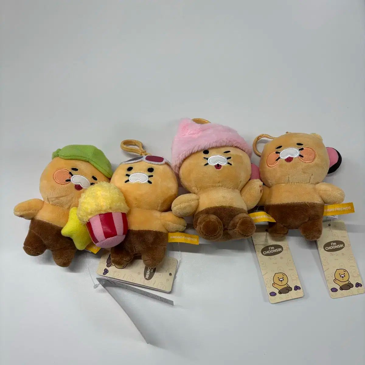 カカオフレンズ 4個 1セット 出品 チュンシク キーホルダー人形 4種