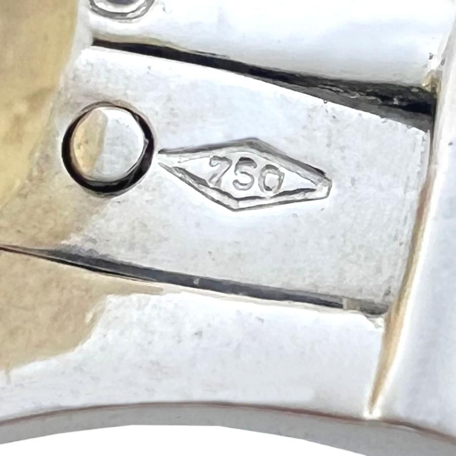 大人っぽい BOUCHERON ブシュロン 750 WG K18 レディース ホワイトゴールド ヴィンテージ イヤリング