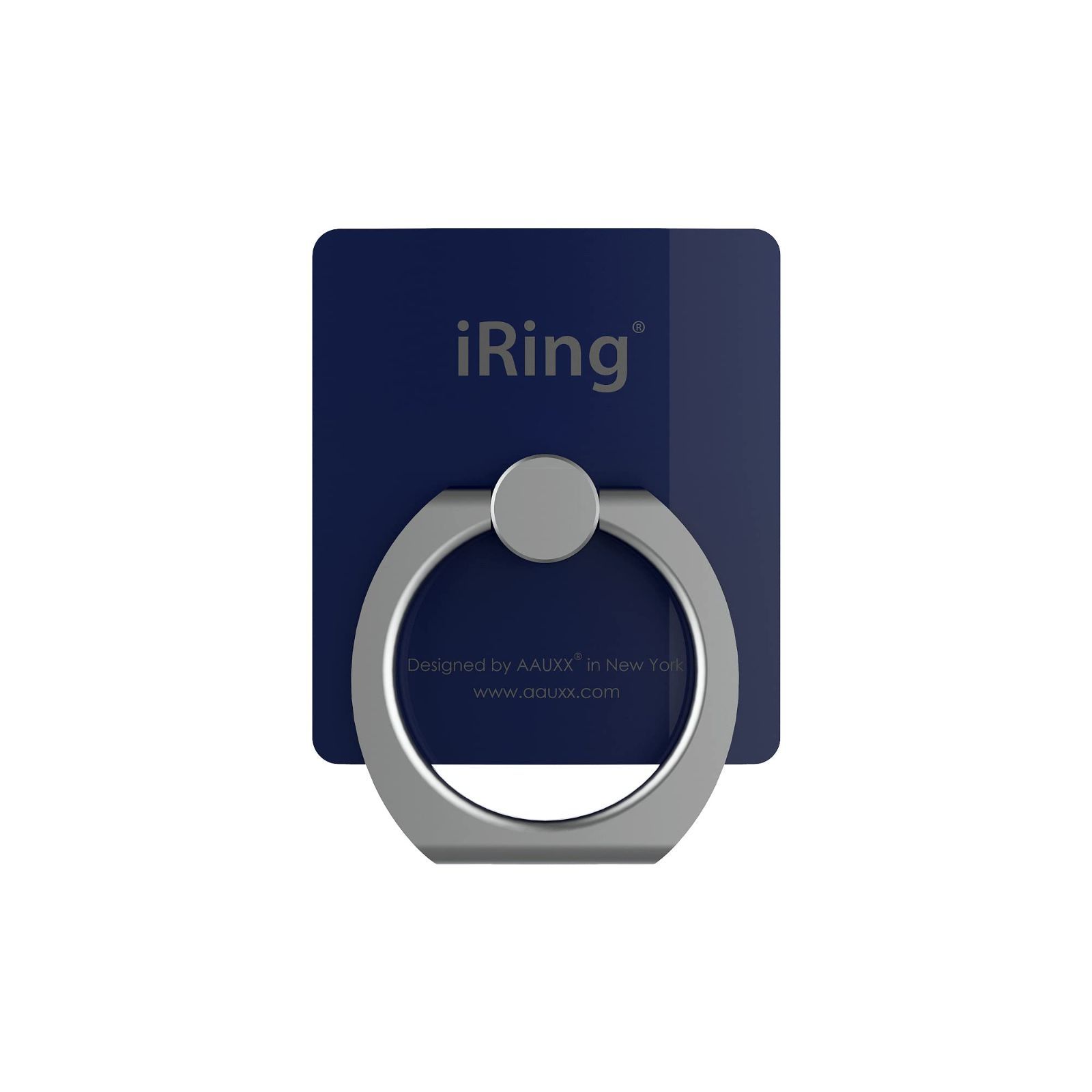 【在庫処分】AAUXX(オークス) iRing スマホ落下防止 セーフティグリップ＆ポータブルスタンド ネイビー