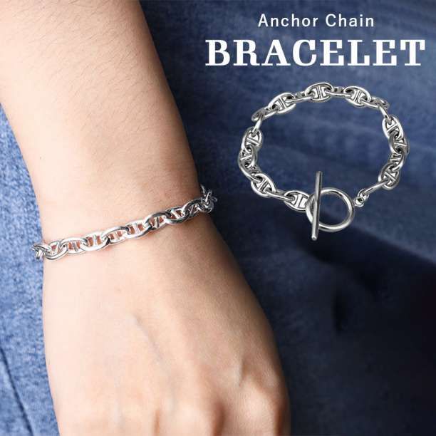 オーダー GMサイズ シルバー925 アンカーチェーン ネックレス ブレスレット ☆GMサイズネックレス☆46cm☆シルバー925アンカーチェーン