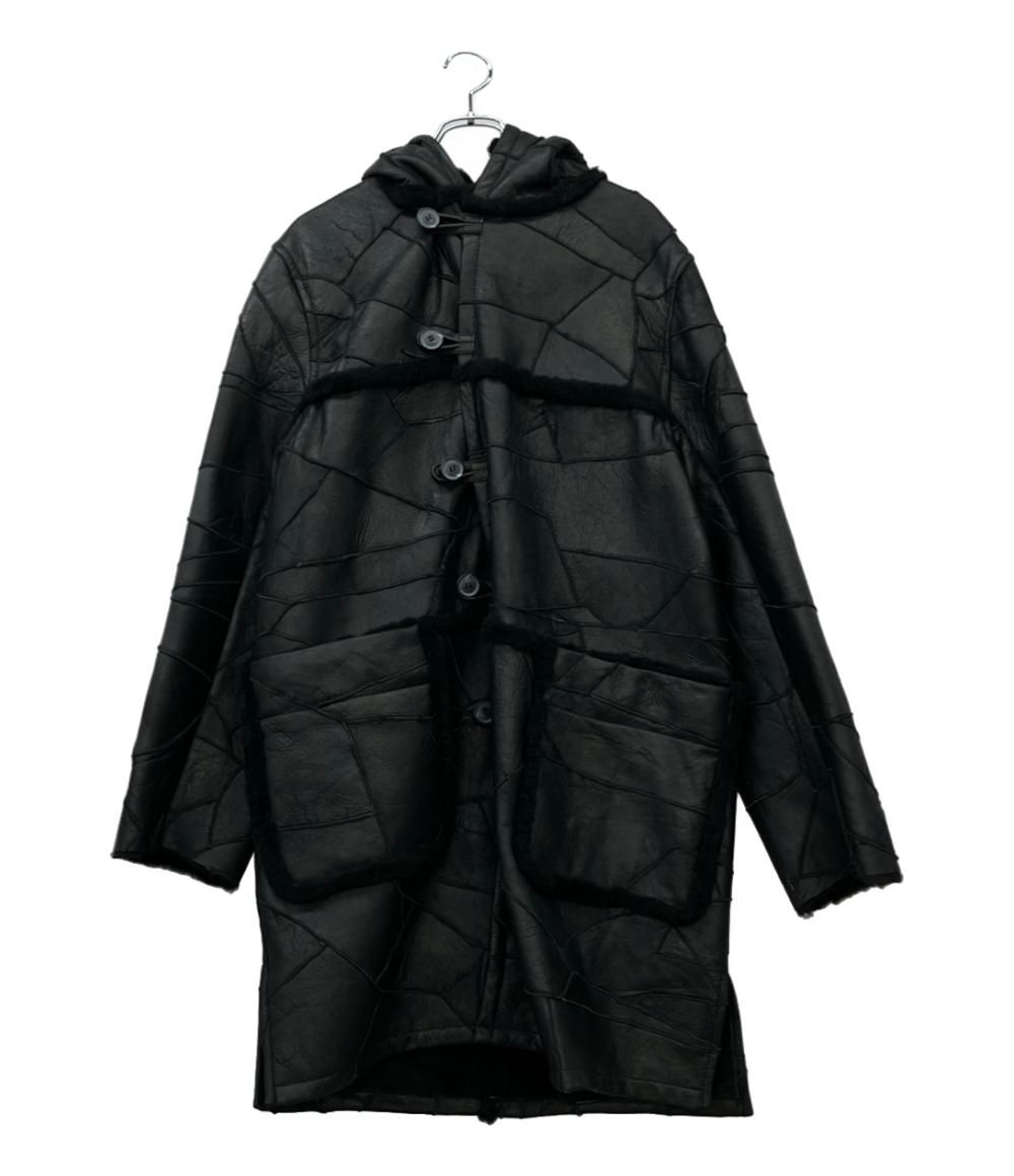 イコーランド-トラスト アンド インティメイト- ムートンコート パッチワーク メンズ SIZE L EQUALAND -TRUST AND INTIMATE-