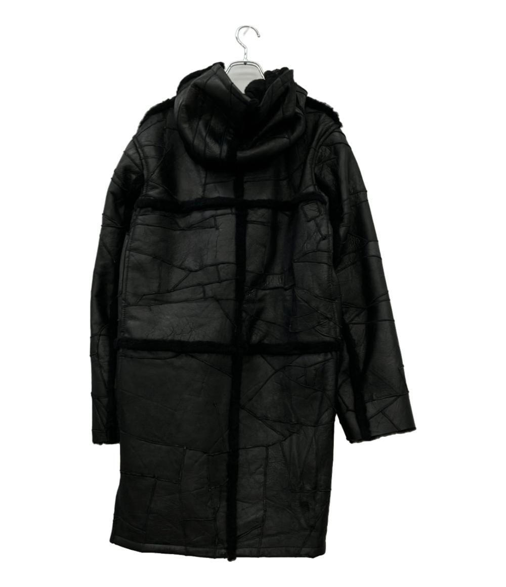 イコーランド-トラスト アンド インティメイト- ムートンコート パッチワーク メンズ SIZE L EQUALAND -TRUST AND INTIMATE-