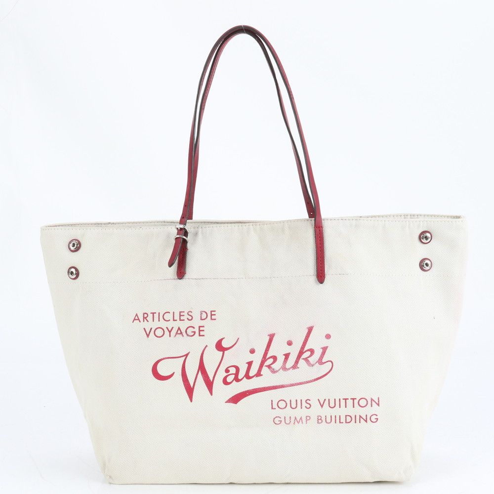 ルイヴィトン ワイキキ カバ GM M48998 レザー トート バッグ 肩掛け ショルダー ハンド A4 レディース ECE CR5-3