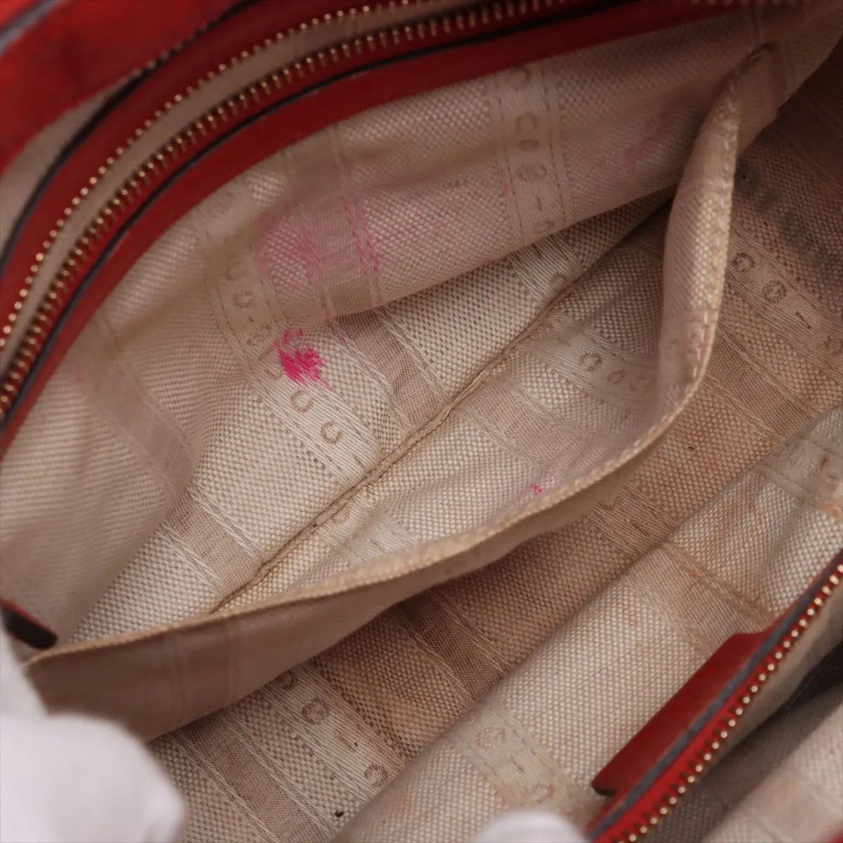  グッチ ディアマンテ レッド 354224 レザー 2 WAY ハンドバッグ 斜め掛け ショルダー 本革 ブランド レディース MMM CR 52-10 ハンドバッグ バッグ