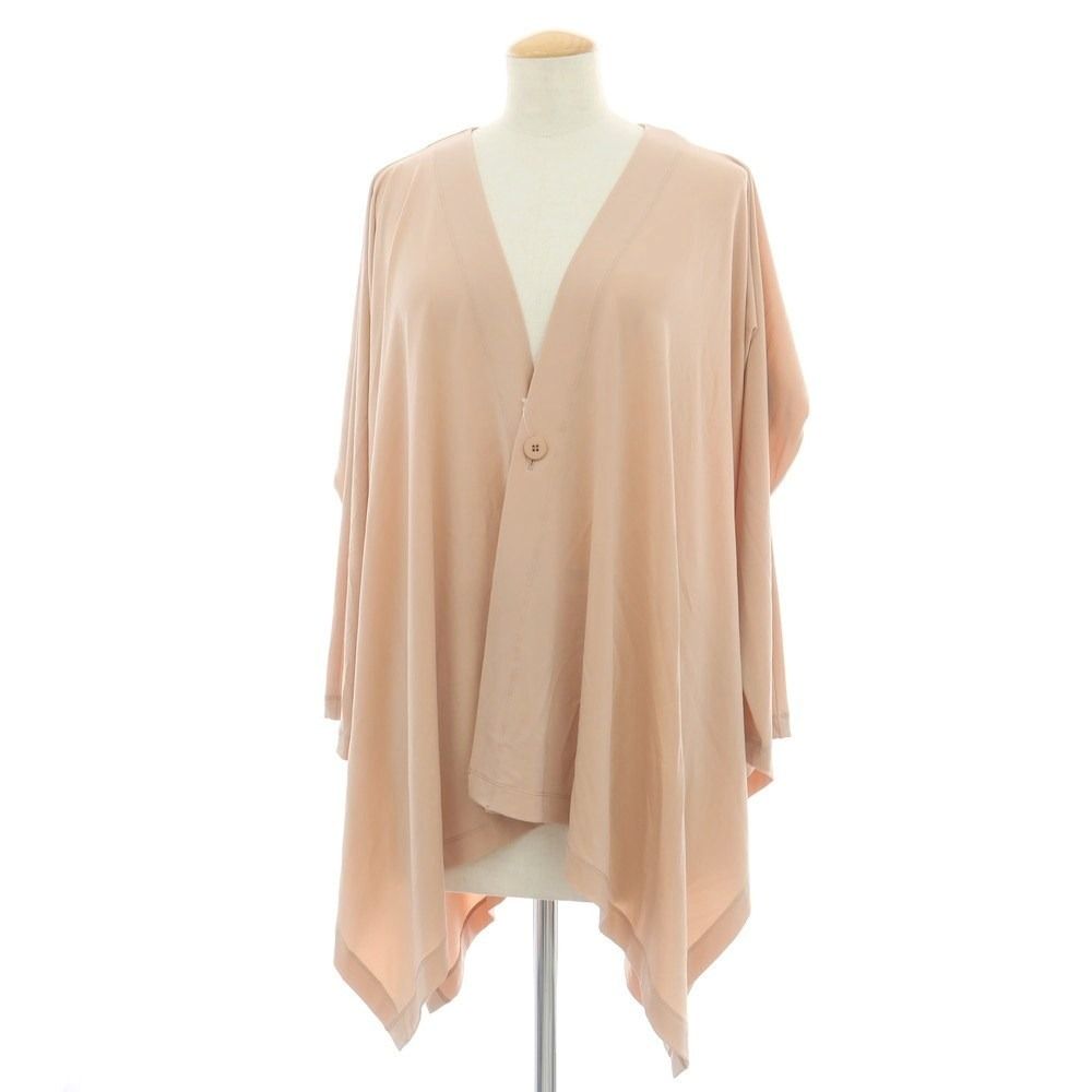 イッセイミヤケ ISSEY MIYAKE 秋冬 ポリエステル系 ジャージー カーディガン ライトピンク サイズ表記なし L位 レディース