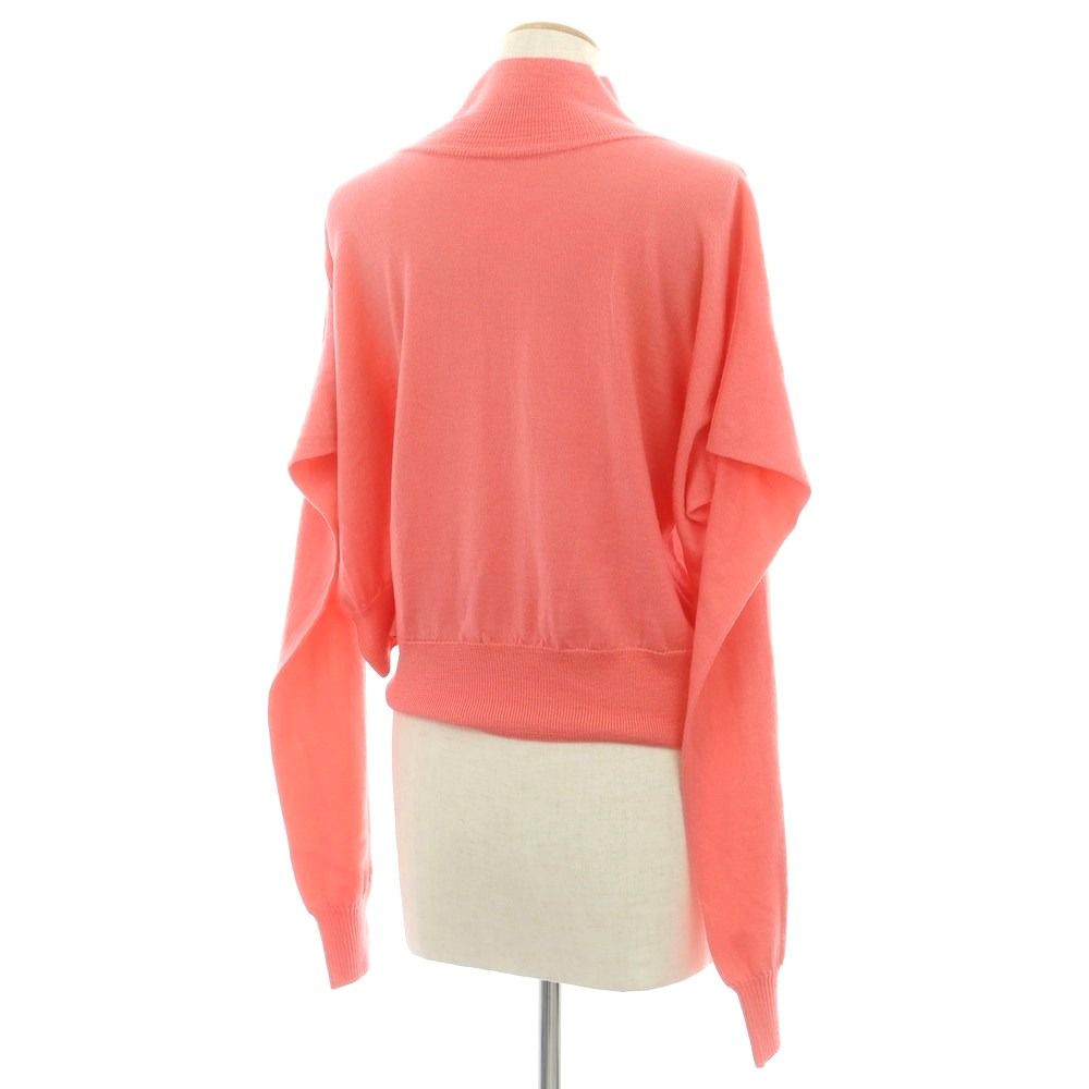 イッセイミヤケ ISSEY MIYAKE 秋冬 ウール系 ハイネック プルオーバーニット ピンク サイズ表記なし L位 レディース