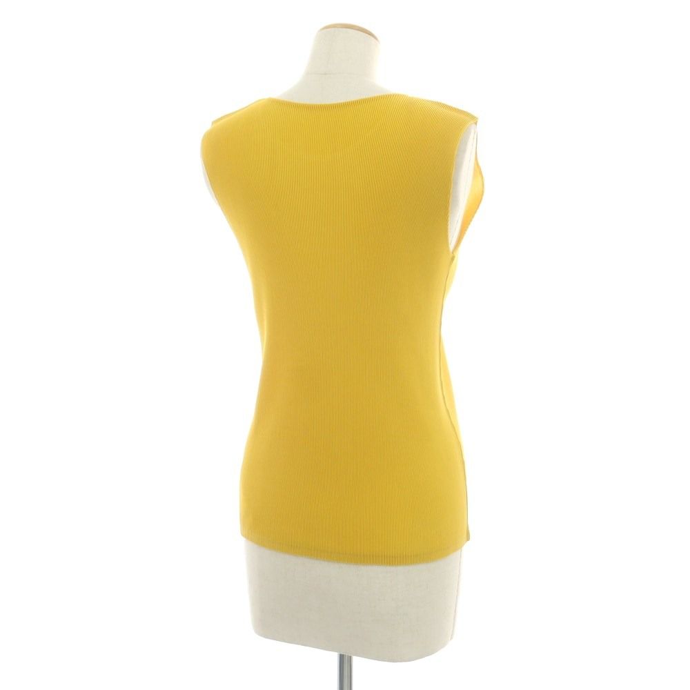 プリーツプリーズ PLEATS PLEASE 秋冬 ポリエステル系 プリーツ ノースリーブトップ イエロー サイズ表記なし L位 レディース