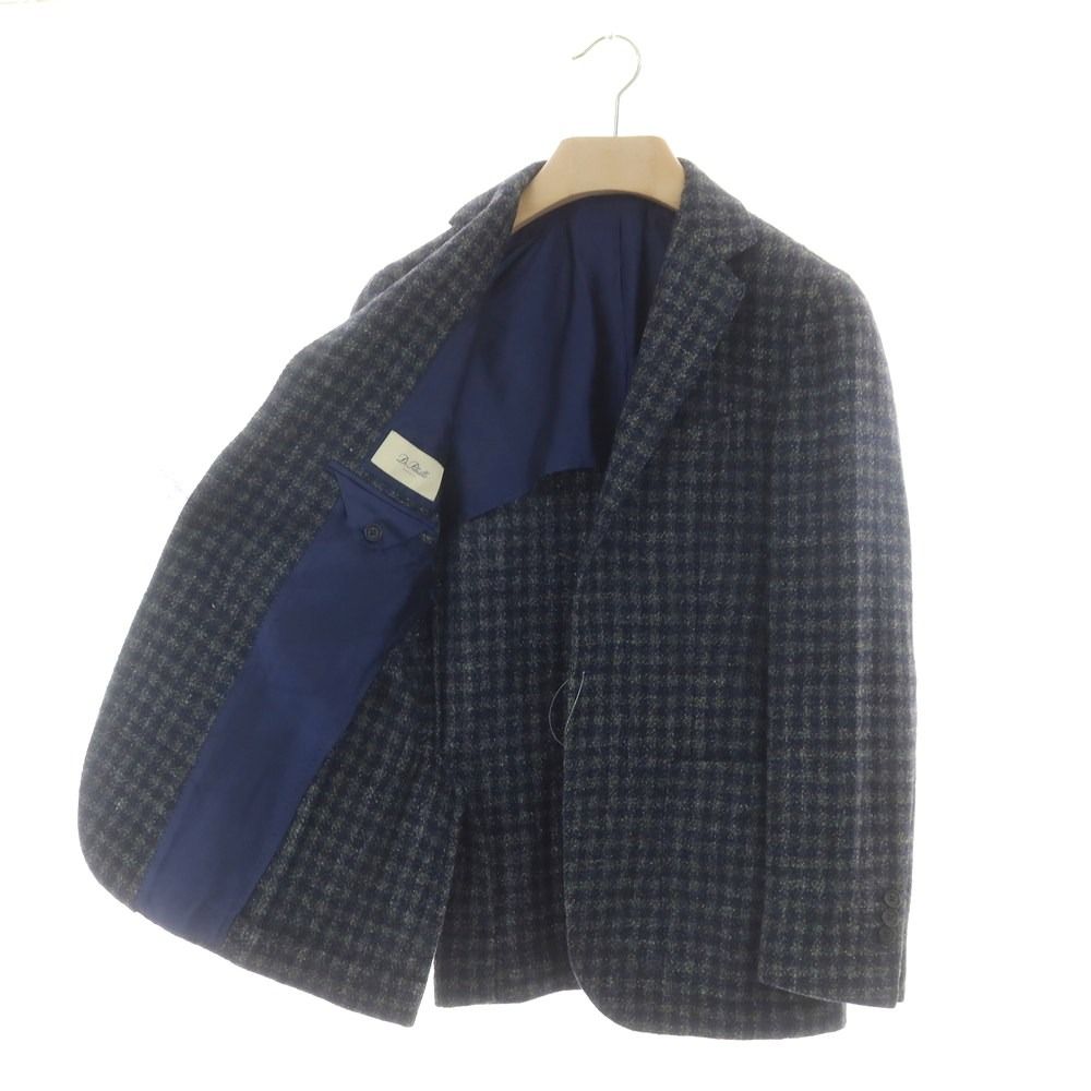 春秋生地　De Petrillo デペトリロ　ネイビーブレザー　ジャケット　44 De Petrillo 紺ブレ シングル ジャケット ネイビー 金釦 44 デ