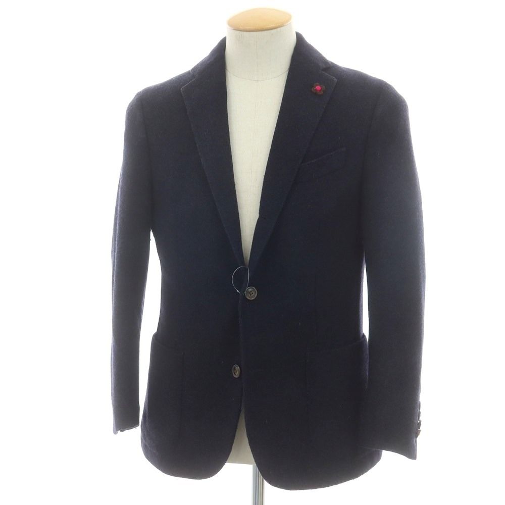 ラルディーニ LARDINI ウールナイロン テーラードジャケット ネイビー サイズ44 メンズ