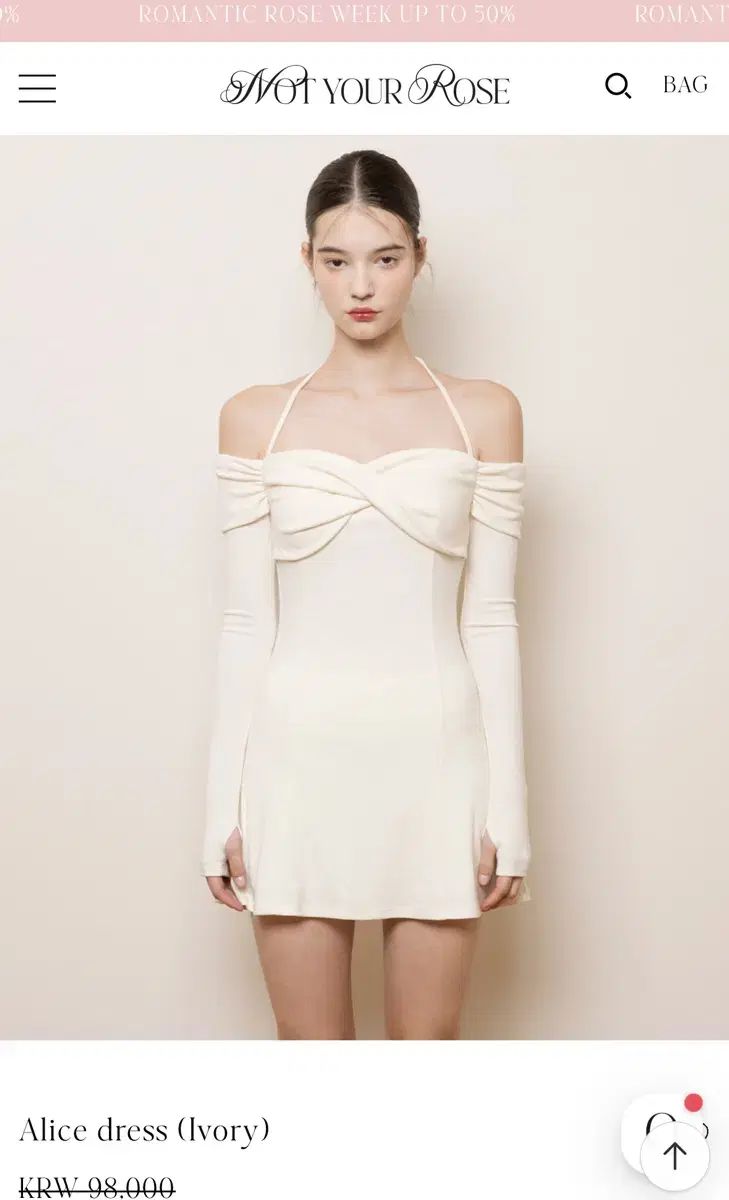  ノットユアローズ エル ドレス ニンニン ONE PIECE 長袖 七分袖 ミニワンピース