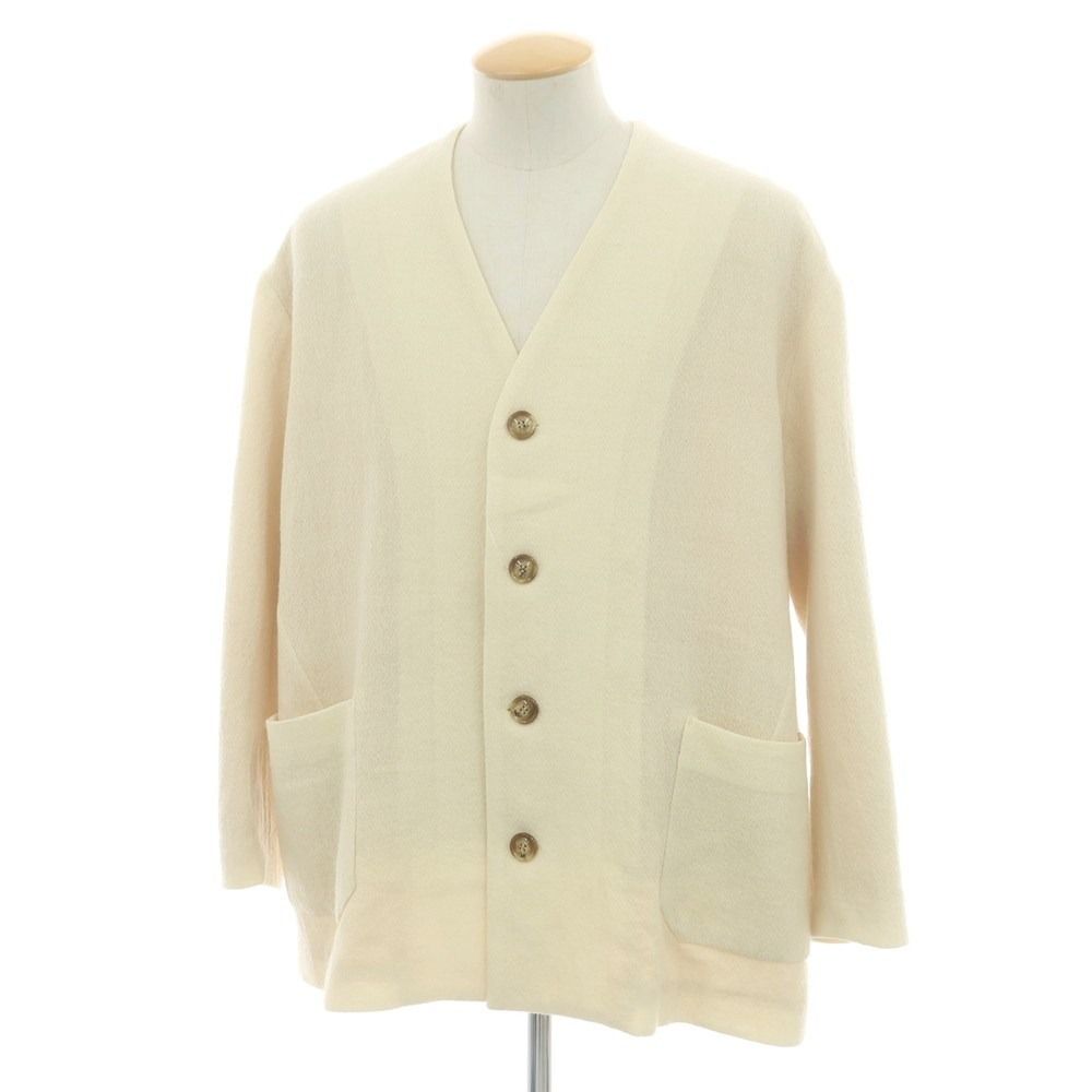 ラファーボラ La Favola ウール カーディガン ノー ジャケット アイボリー サイズ1 メンズ
