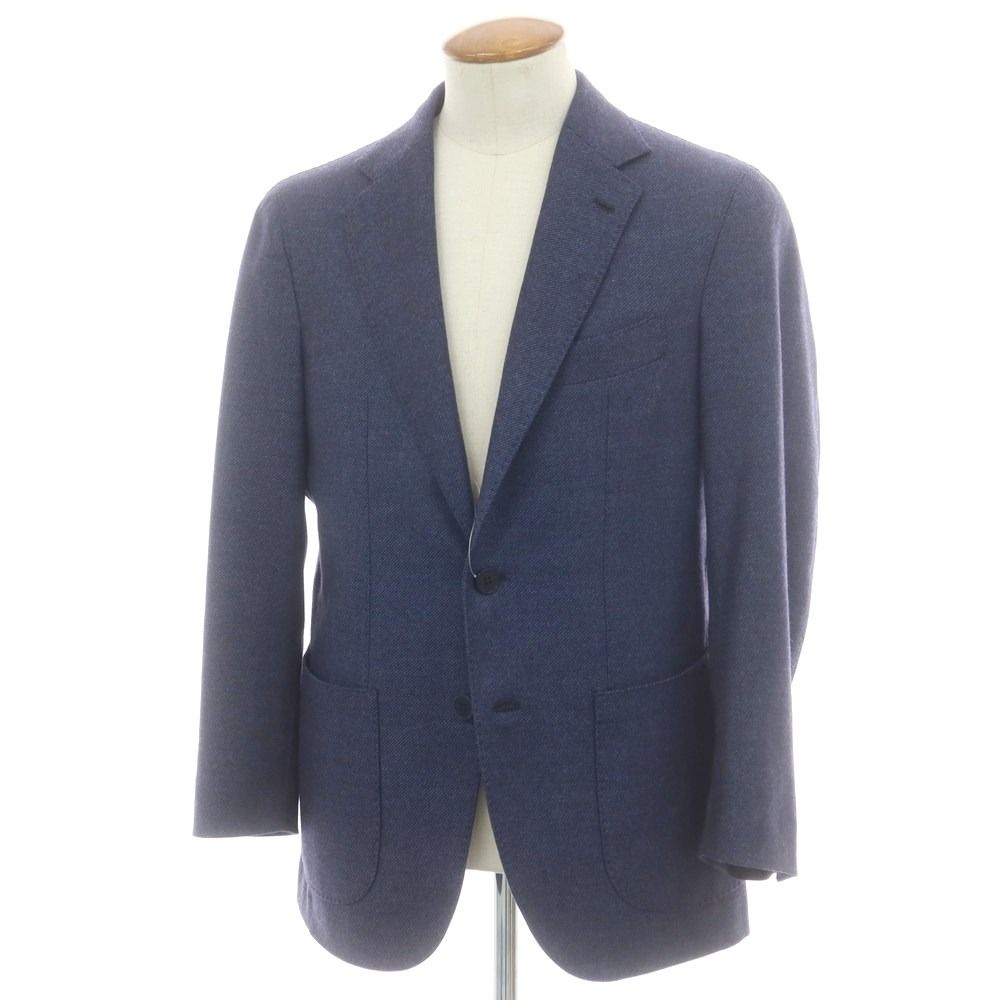 ジアーボ ガボ Gabo TOMORROWLAND別注 ストレッチウール テーラードジャケット ネイビー サイズ48 メンズ