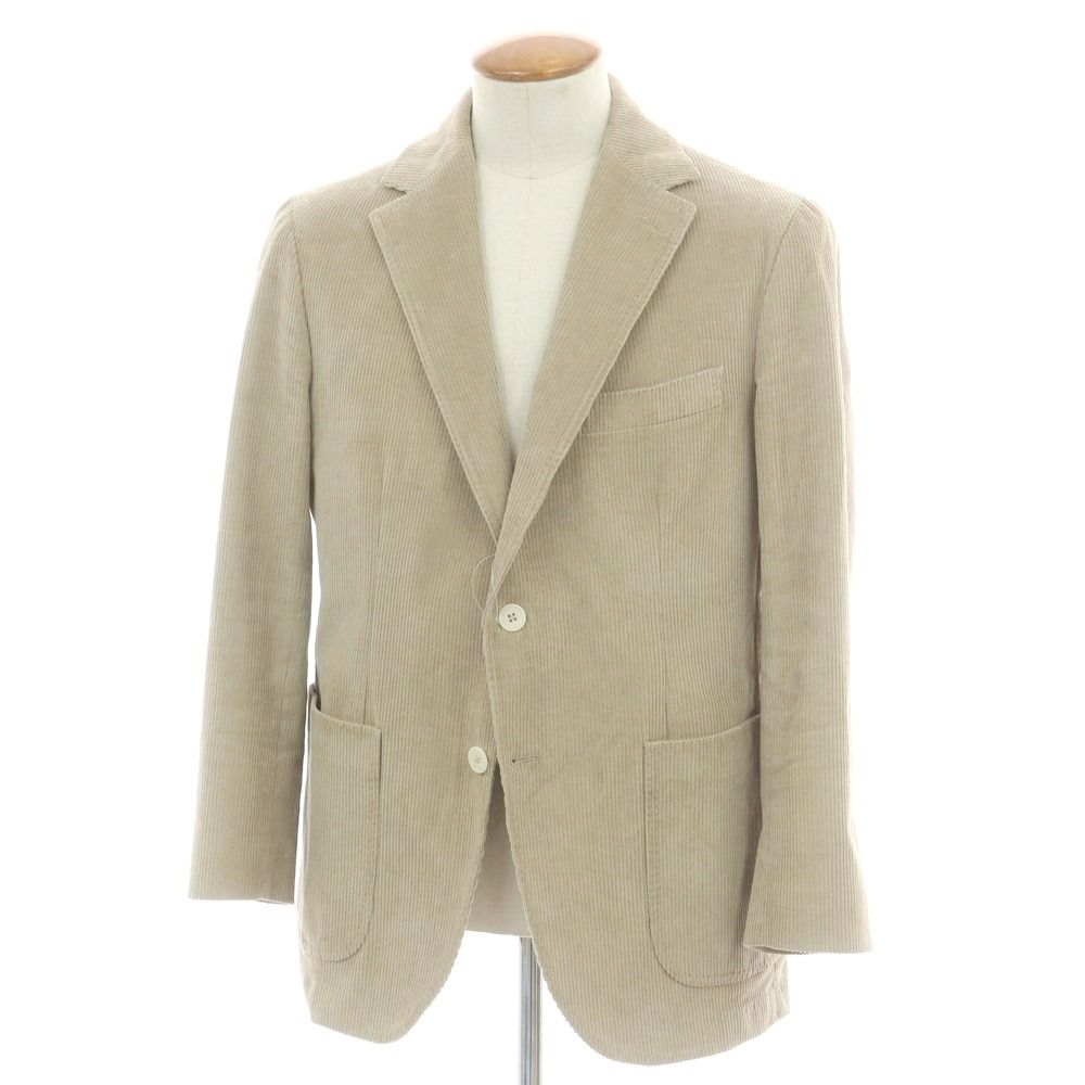 エリコフォルミコラ ERRICO ストレッチコーデュロイ カジュアルジャケット ベージュ サイズ48 メンズ