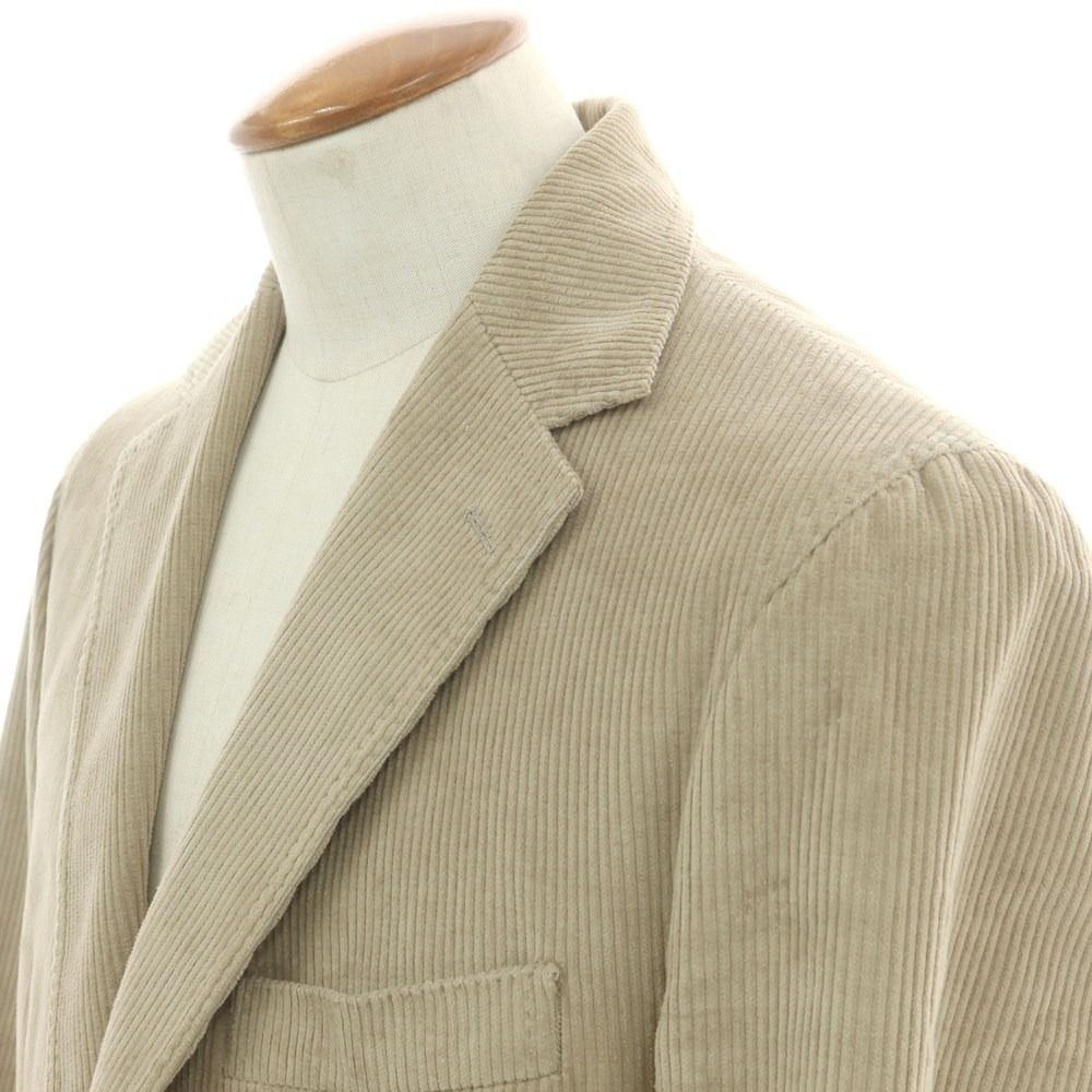 エリコフォルミコラ ERRICO FORMICOLA ストレッチコーデュロイ カジュアルジャケット ベージュ サイズ48 メンズ