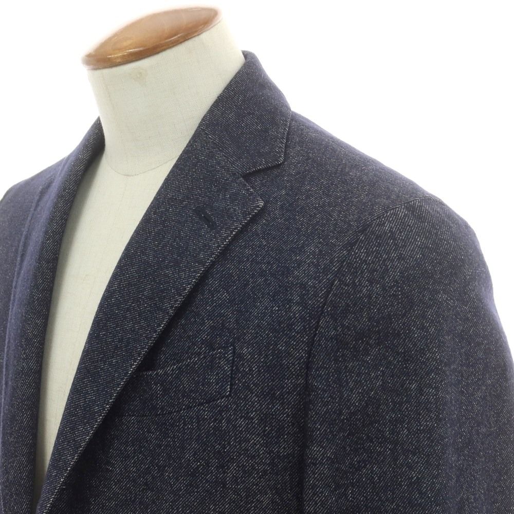 ラルディーニ LARDINI コットンウール カジュアルジャケット ネイビー サイズ46 メンズ