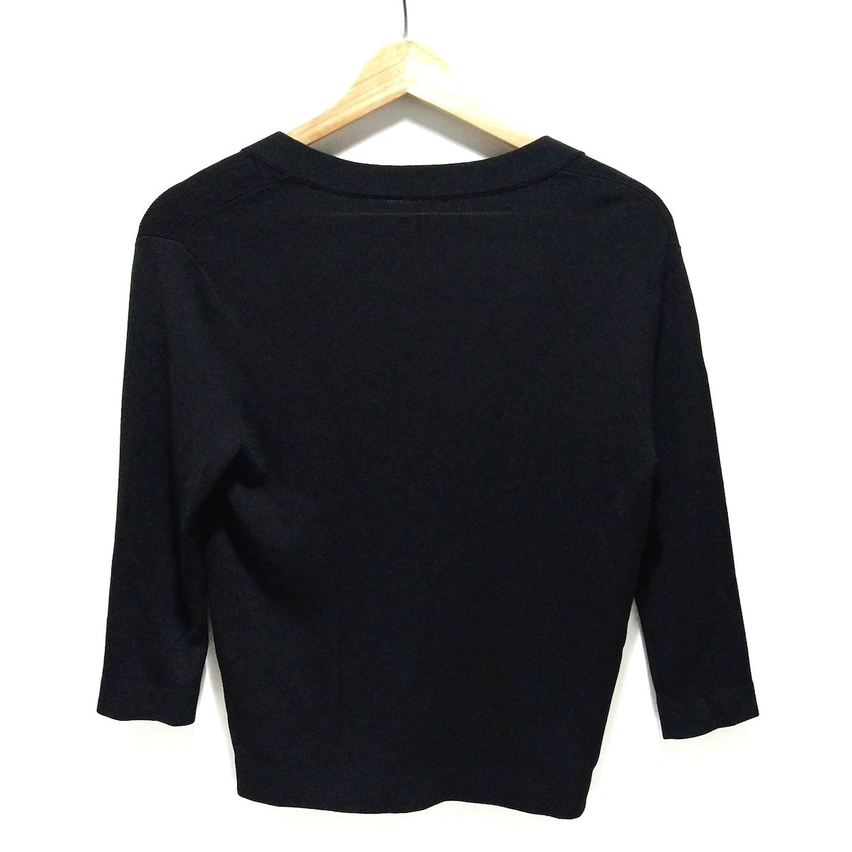 DAMAcollection ダーマ カーディガン サイズM レディース 黒 七分袖