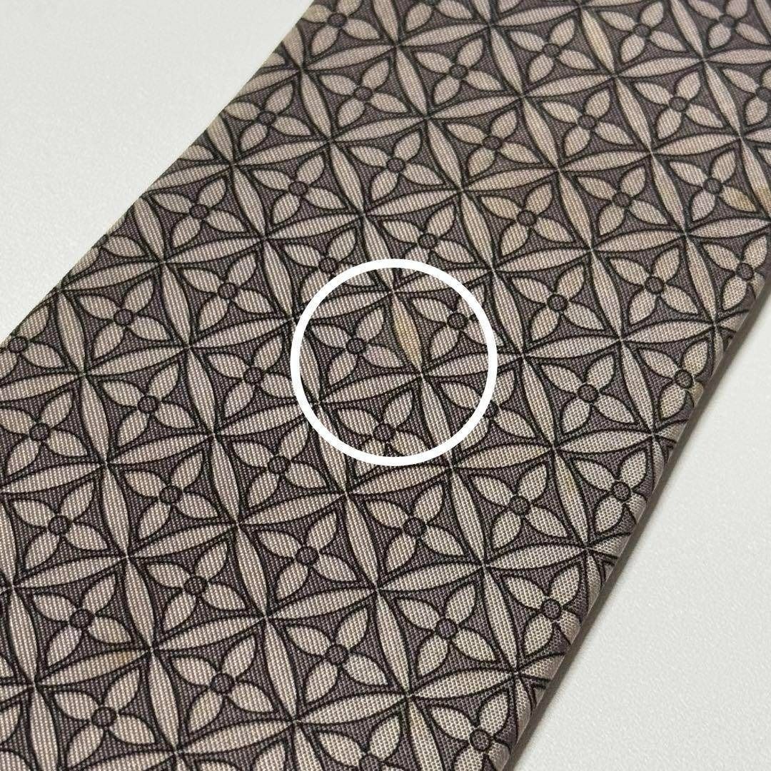 LOUIS VUITTON 家紋柄 ブラウン ネクタイ 0644e05 - メルカリ