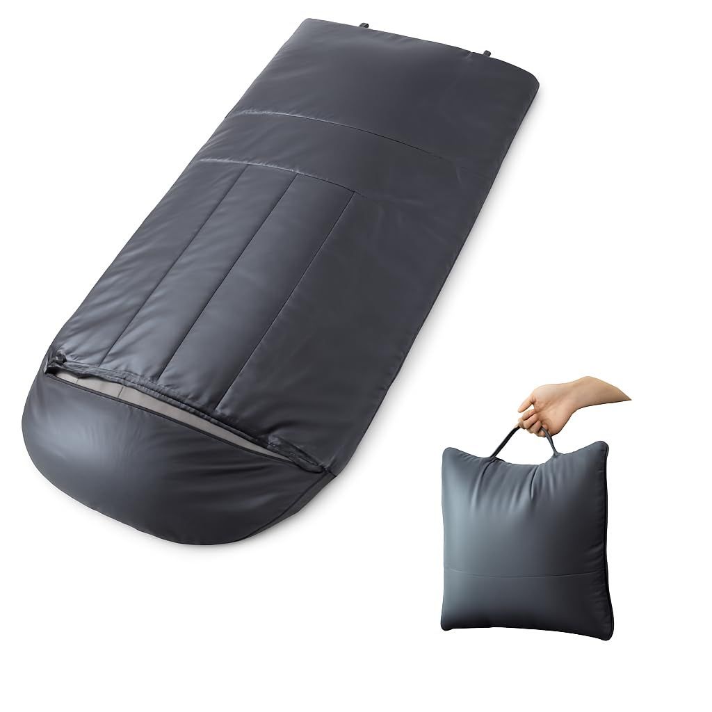 収納に困らない コンパクト で な 寝袋 防災 アウトドア 来客用 シュラフ から クッション として普段使いまで キャンプ シュラフ 防災用品 防災 軽量 寝具