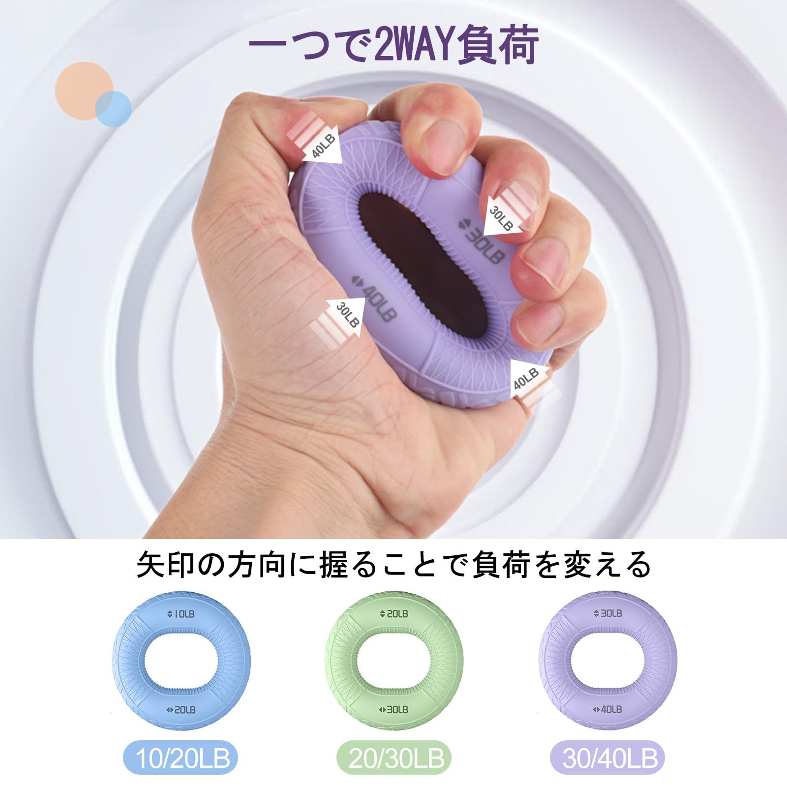 新品 握力トレーニング トレーナー ハンドグリップ 【7点セット】 握力