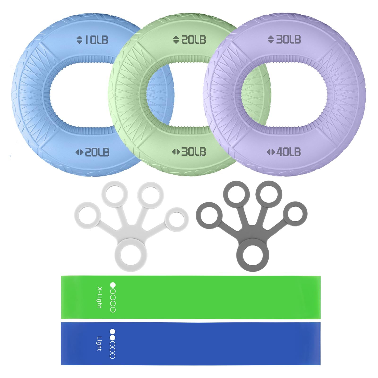 新品 握力トレーニング トレーナー ハンドグリップ 【7点セット】 握力