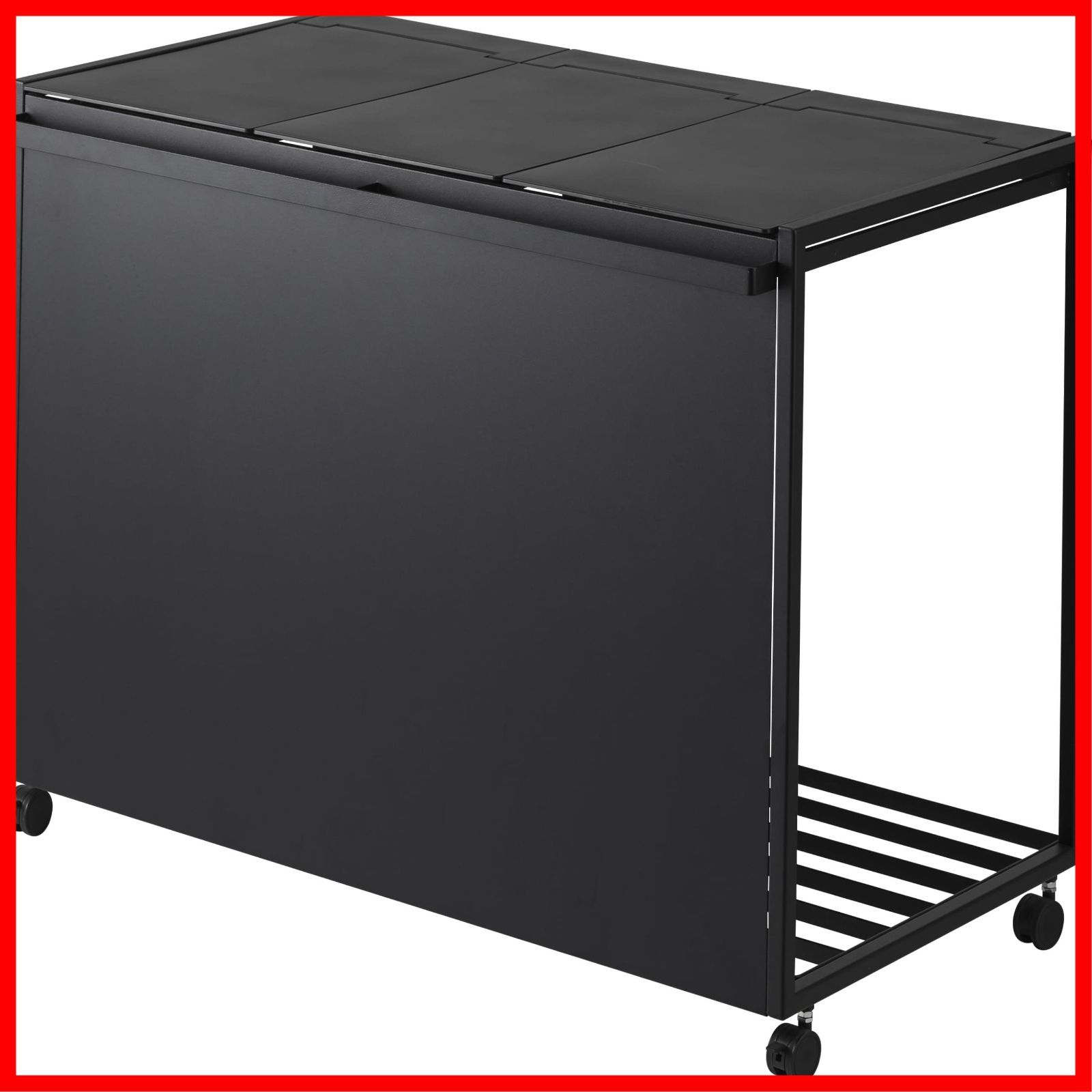 タワー 45L 3分別 タワー ブラック ゴミ箱 蓋付き目隠し分別ダストワゴン おしゃれ ふた付き tower ゴミ袋スタンド 1823 山崎実業 モノギャラリー 分別シール付