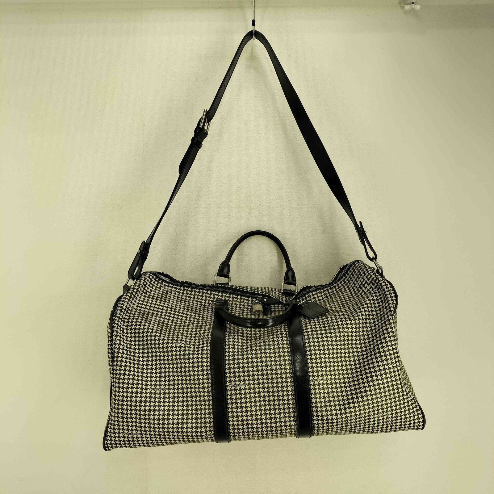 専用★美品✨大容量 2way 横幅60㎝　ラルフローレン　ボストンバッグ　千鳥格 RALPH LAUREN ラルフローレン ボストンバッグ 2way PVC 千鳥格子 大