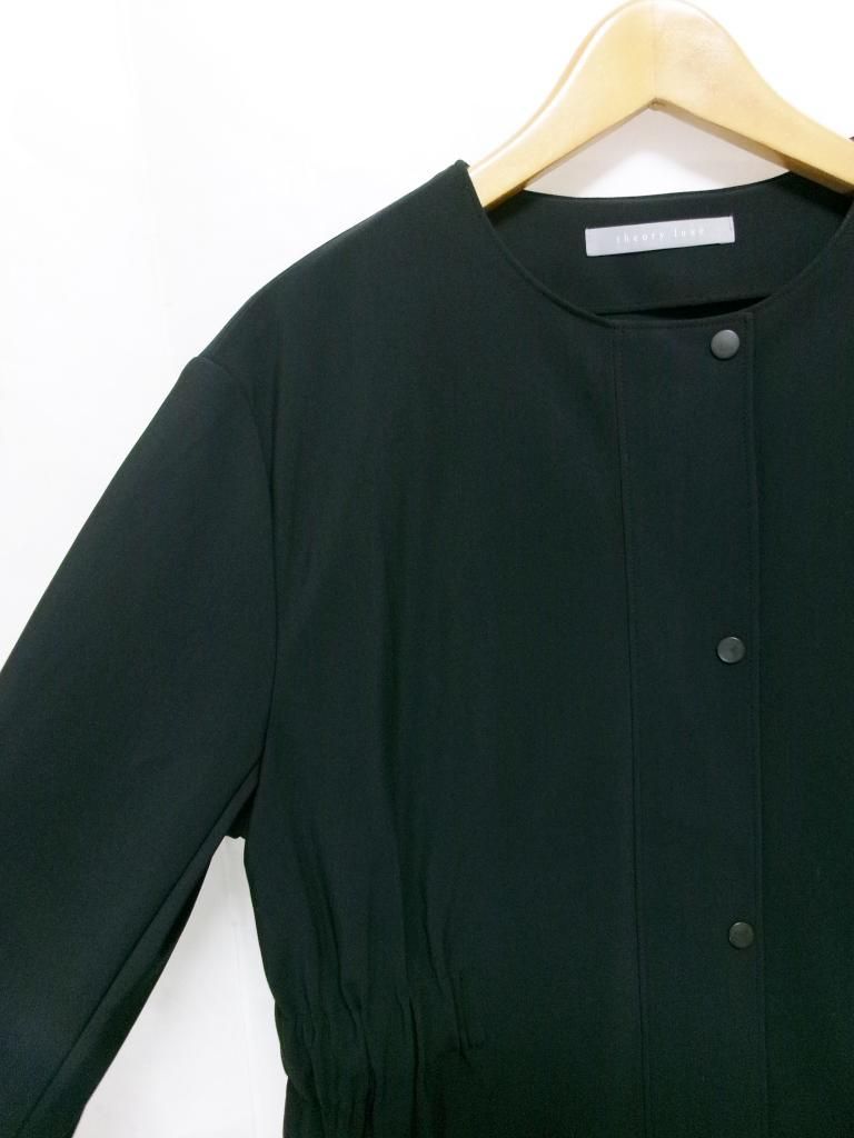 Theory luxe セオリーリュクス 薄手コート ノー ケープ風 み 38 975609