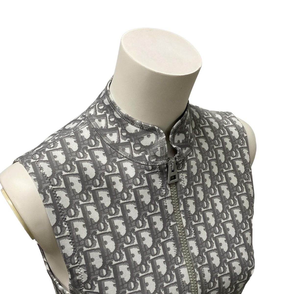  DIOR ChristianDior ディオール クリスチャンディオール ワンピース サイズF 34 レディース グレー 白 その他 ワンピース