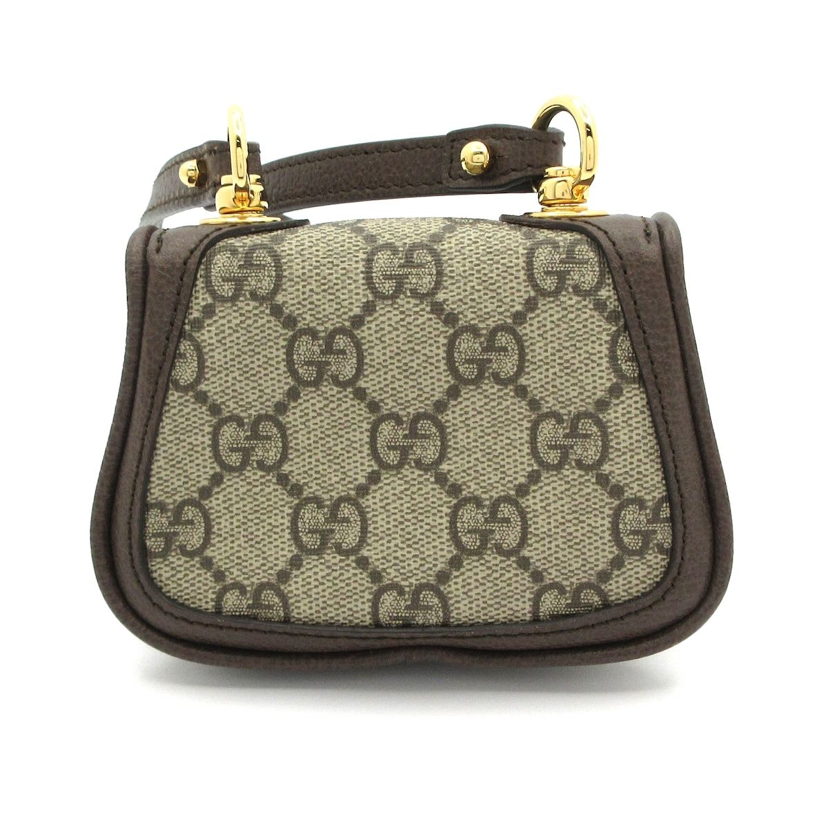 GUCCI グッチ 財布 ブロンディ インターロッキングG 698635 ベージュ×ダークブラウン ショルダーウォレット カードケース レザー