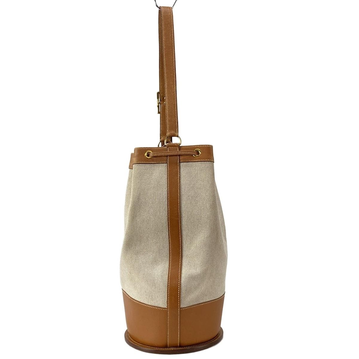 アイボリー×ブラウン ゴールド金具