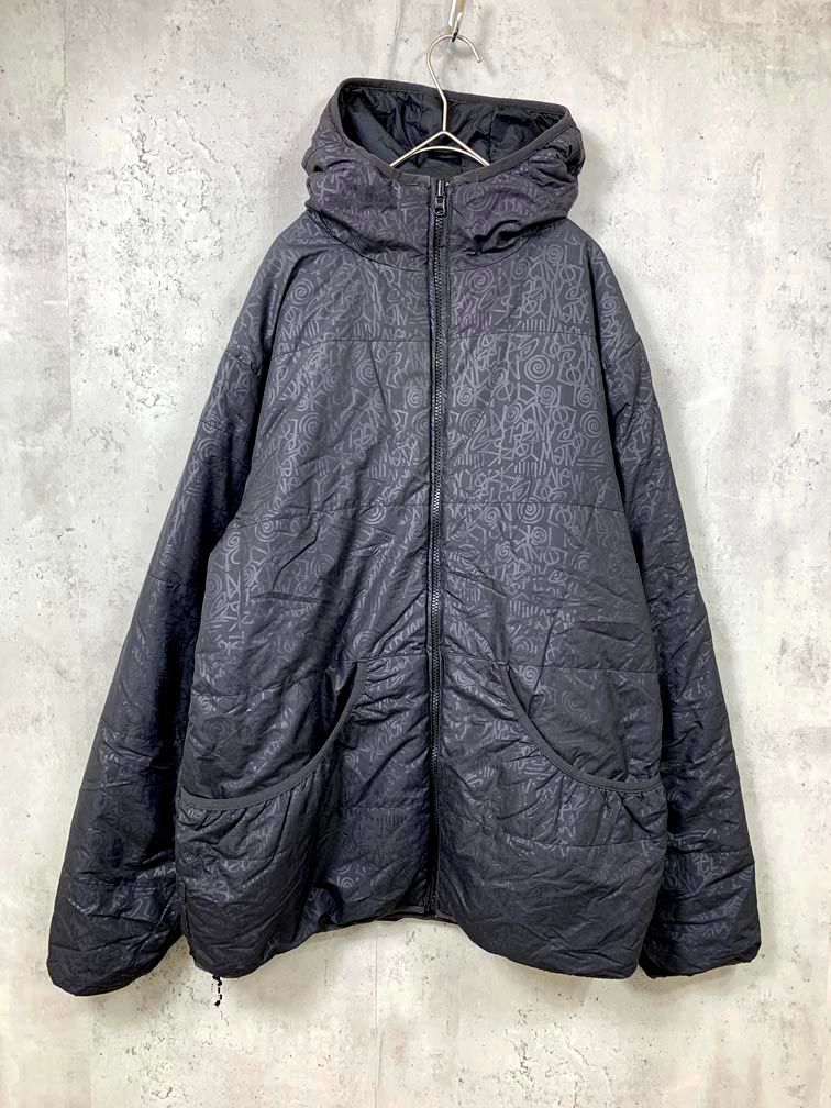 STUSSY ステューシー ヴィンテージ リバーシブル 中綿 ジャケット 黒 メンズ