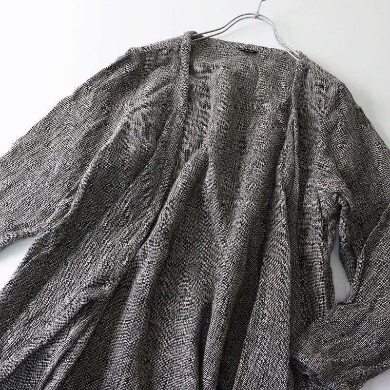 【未使用】　R&D.M.Co-オールドマンズテイラー　リネン　羽織り オールドマンズテーラー R&D.M.Co- リネンタイローブ＼ブラック系