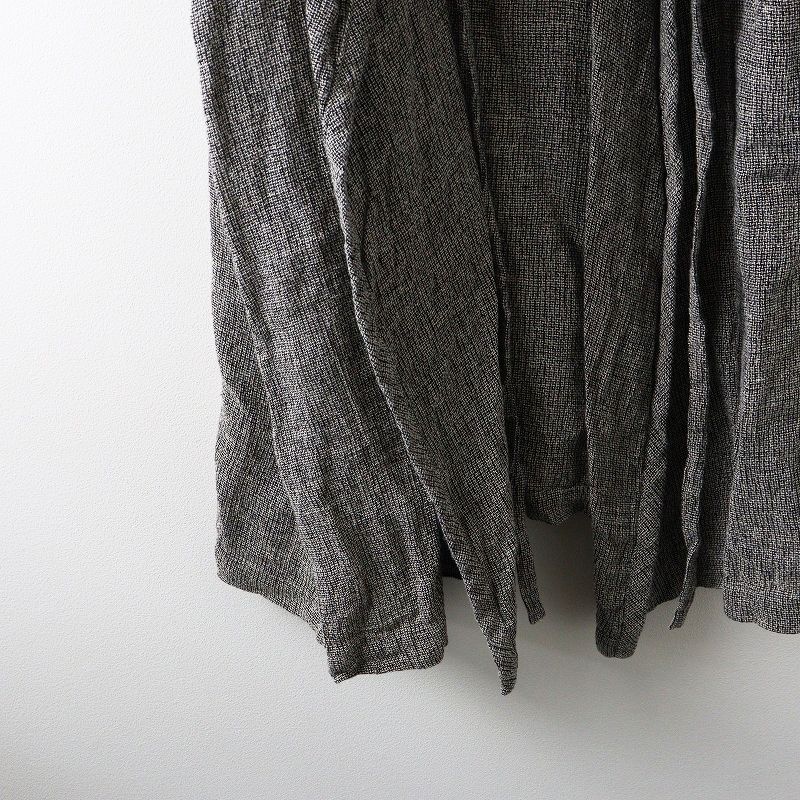 【未使用】　R&D.M.Co-オールドマンズテイラー　リネン　羽織り R&D.M.Co- リネン カシュクール ガウン 羽織 コート アイボリー