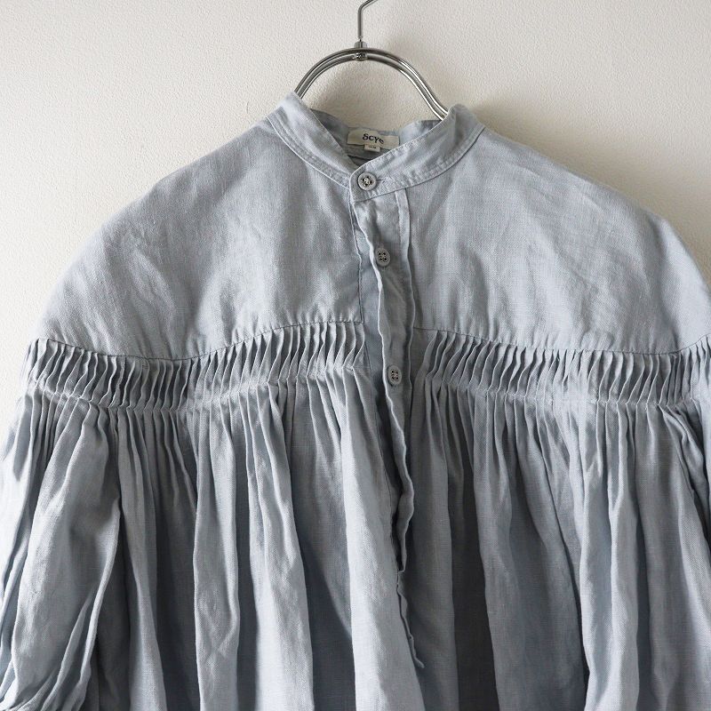 ベルギーリネンピンタックワンピース 38