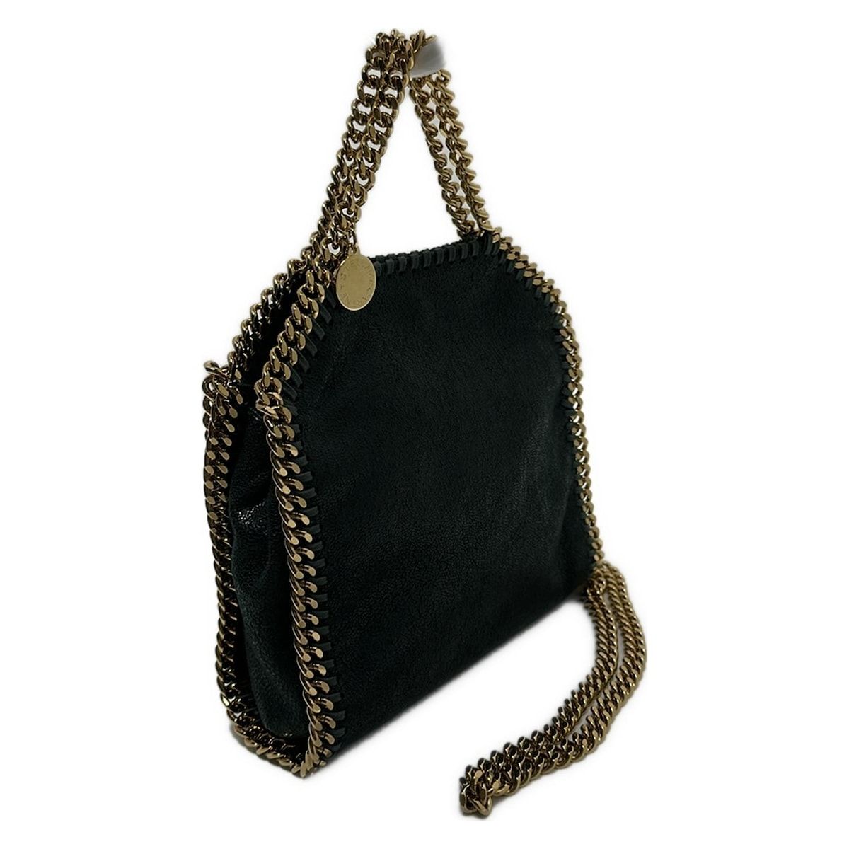 ステラマッカートニー ショルダーバッグ タイニーファラベラ 391698 ダークグリーン×ゴールド 2way チェーンショルダー ミニバッグ